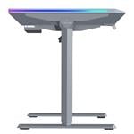 Herný stôl ULTRADESK QUEST, 140x70cm, 72-120cm, sivý