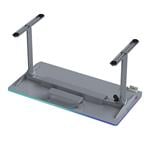Herný stôl ULTRADESK QUEST, 140x70cm, 72-120cm, sivý