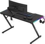 Hero 2.5 RGB Black 120 cm gaming desk