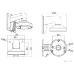 HIKVISION držák pro kameru DS-1272ZJ-120/ D7xx/ HiLook D1xxHA-LU