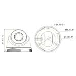 HIKVISION HiWatch IP kamera HWI-T221H(C)/ Turret/ 2Mpix rozlíšenie/ 4mm objektív/ H.265+/ IP67 ochrana/ IR do 30m/ kov+plast