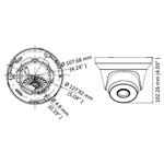 HIKVISION HiWatch turbo HD kamera HWT-T250-M/ Turret/ rozlišení 5Mpix/ objektiv 2,8mm/ krytí IP66/ IR až 40m/ kov