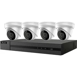 HiLook Powered by HIKVISION 4K PoE Turret KIT/ IK-4248TH-MH/P/ 4x IPC-T280H 2,8 mm kamery/ 1x NVR-104MH-C/4P/ 2TB HDD