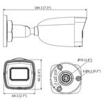 HiLook Powered by HIKVISION IP kamera IPC-B180H(C)/ Bullet/ 8Mpix/ 2.8.mm/ H.265+/ krytí IP67/ IR 30m