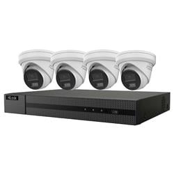 HiLook Powered by HIKVISION/ Smart Hybrid Light KIT 6Mpx Turret 2TB/ 1x NVR-108MH-C/8P/ 4x IPC-T260HA-LUF