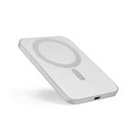 Hliníková magnetická bezdrôtová power banka Epico 3000 mAh - strieborná