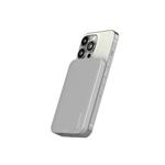 Hliníková powerbanka Epico 5000 mAh s podporou montáže MagSafe - strieborná