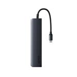 Hliníkový rozbočovač Epico 6v1 | 100W USB-C PD | tmavý atrament |