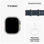HOD GPS MTP Apple Watch Ultra 2 GPS + Cellular, 49 mm titánové puzdro s modrým oceánskym remienkom