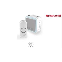 Honeywell Home DC515N Bezdrôtový zvonček série 5, 150 m, 6 melódií, prenosná základňa biela, dizajnové tlačidlo