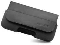 Horizontální kožené pouzdro Redpoint Posh se zavíráním, velikost 4XL, černé