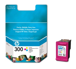 HP 300 - 3 farebné atramentové kazety, CC643EE