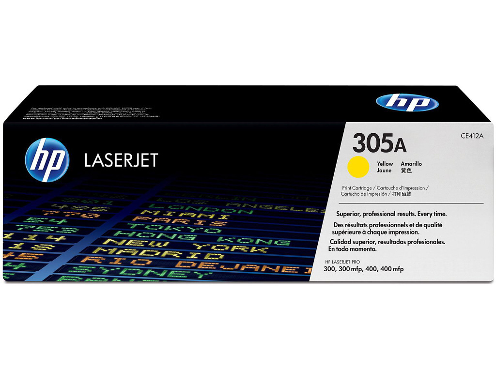 HP 305A Yellow/žltá Toner (2600 strán) pre LJP 300/400 M475, CE412A - originálne