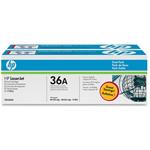 HP 36A DoublePack Black CB436AD