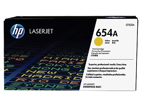 HP 654A tisková kazeta žlutá, CF332A