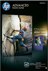 HP Advanced Glossy Photo Paper 250g/m2 10x15cm borderless 60 listů