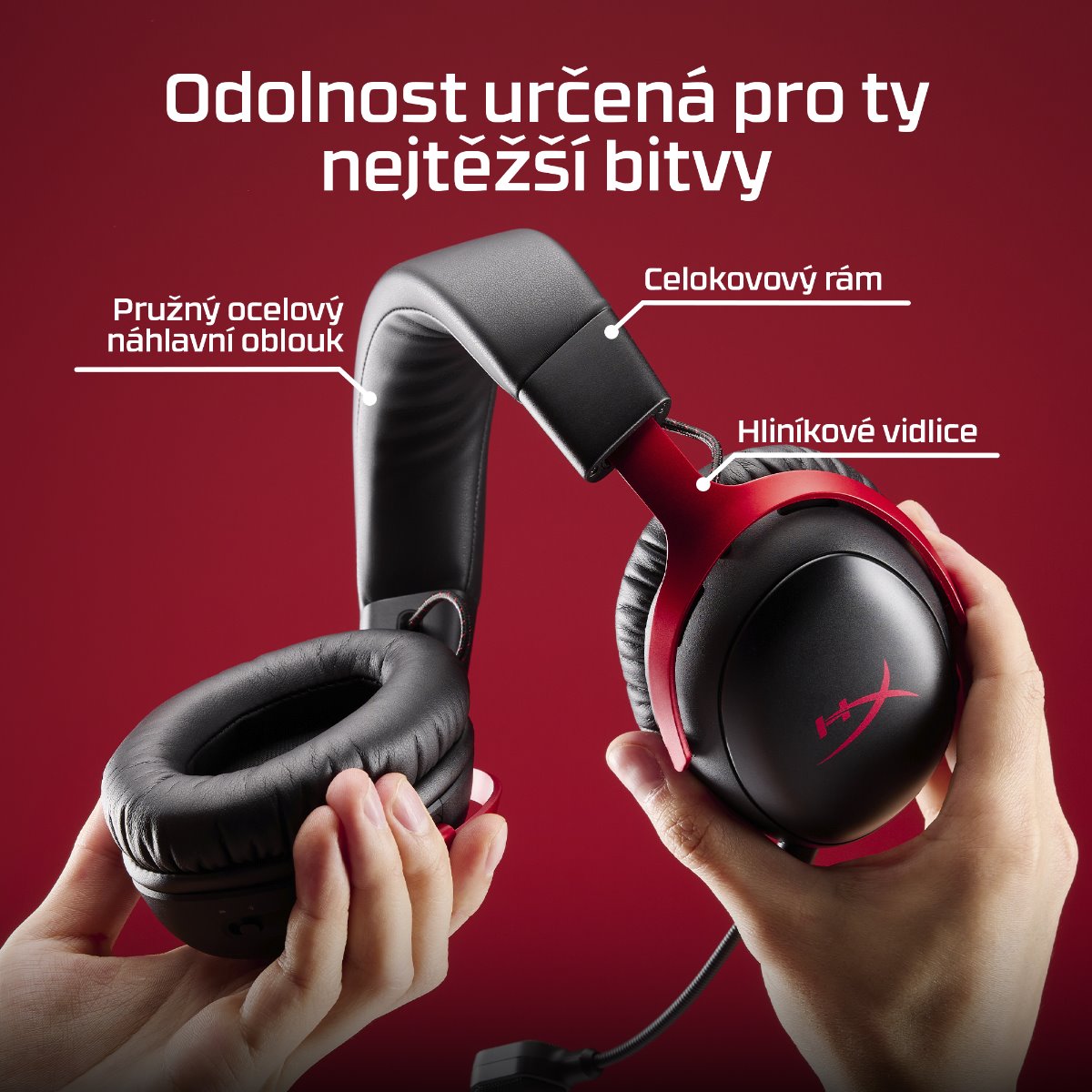 HP HyperX Cloud III S headset černá