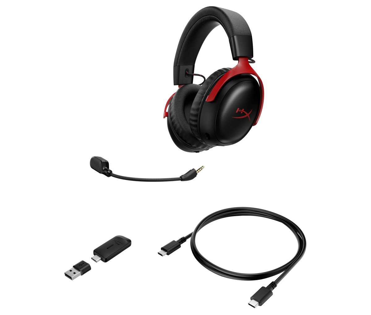 HP HyperX Cloud III S headset černo-červená