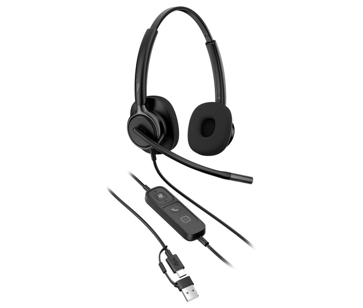 HP Poly Mission 425 Stereo USB Wired Headset Classic WW