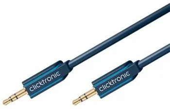 HQ OFC kábel Jack 3,5mm - Jack 3,5mm stereo, M/M, 1m CLICK70476
