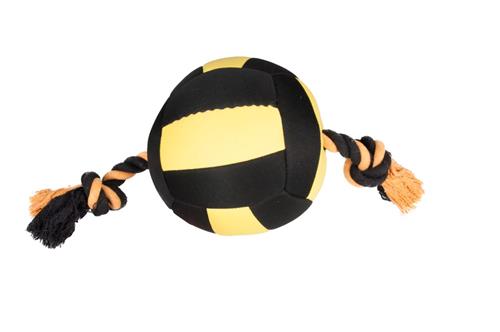 Hračka Karlie akčný balón, čierna/žltá, 18 cm