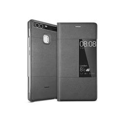 Huawei flipové pouzdro S-View pro P9, tmavě šedé