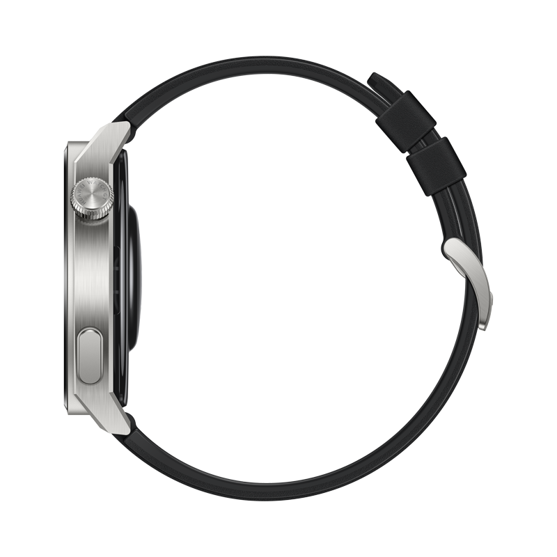Huawei Watch GT3 Pro 46 mm, Light Titanium Case + Black Fluoroelastomer Strap