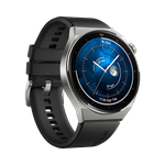 Huawei Watch GT3 Pro 46 mm, Light Titanium Case + Black Fluoroelastomer Strap
