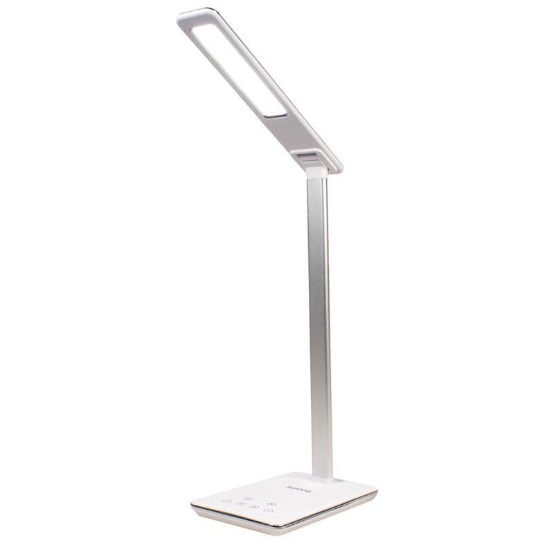 Huslog stolní LED lampička s bezdrátovou nabíječkou, bílá