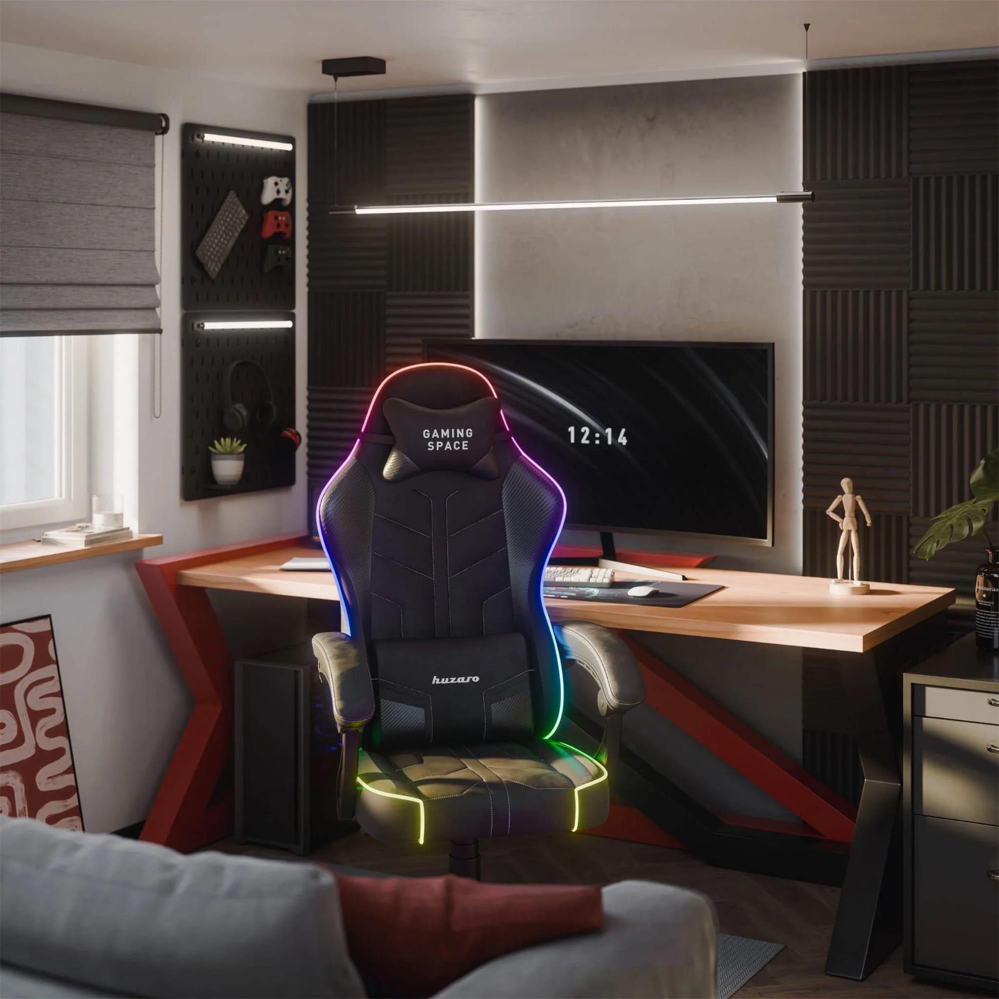 Huzaro Force 2.7 RGB herní křeslo, černé