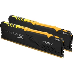 HyperX FURY DDR4 16GB (Kit 2x8GB) 2666MHz CL16 SR x8 RGB HX426C16FB3AK2/16 - Paměťové moduly