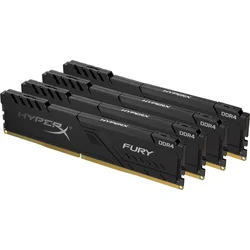 HyperX FURY DDR4 32GB (Kit 4x8GB) 2400MHz CL15 SR x8 černá