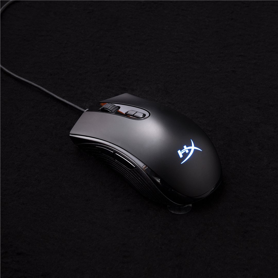 HyperX Pulsefire Core/Herní/Optická/6 200 DPI/Drátové USB-A/Černá