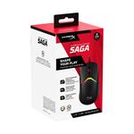 HyperX Pulsefire Saga/Herná/Optická/Pre pravákov/26 000 DPI/Káblová USB-A/Čierna