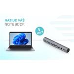 i-tec Kovová chladiaca podložka pre notebooky (do 15,6") + USB-C dokovacia stanica (PD 100W)
