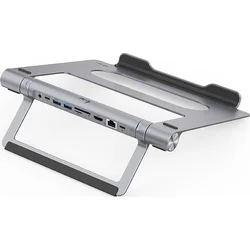 i-tec Metal Cooling Pad for notebooks (up-to 15.6”) + USB-C Docking Station (PD 100W)