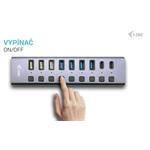 i-tec USB 3.0/USB-C Charging HUB 9port LAN + Power Adapter 60W