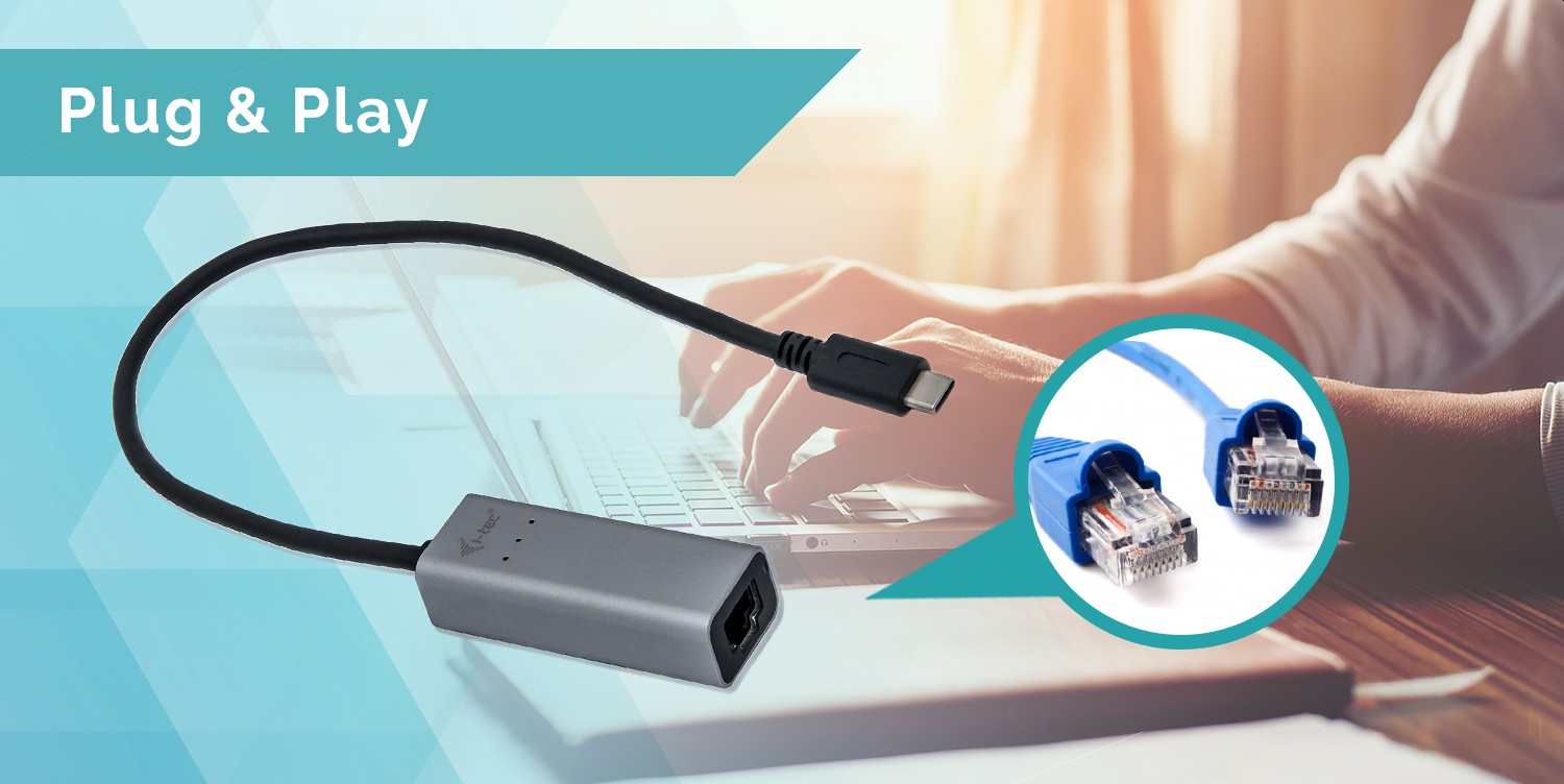 i-tec USB-C Metal Gigabit Ethernet Adapter