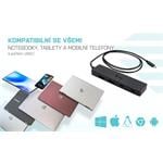 i-tec USB-C Metal HUB 2x USB 3.0 + 2x USB-C, 85cm kabel
