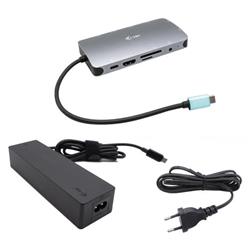 i-tec USB-C Metal Nano Dock HDMI/VGA s LAN, Power Delivery 100W + 100W napájanie