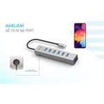 i-tec USB-C nabíjací kovový HUB so 7 portami