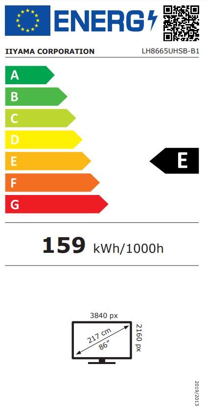 iiyama LH8665UHSB-B1 86"