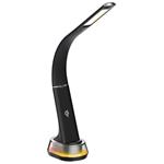 IMMAX LED stolní lampička CORELLA černá + stříbrné prvky