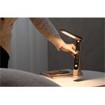 IMMAX LED stolní lampička WOOD imitace dřeva