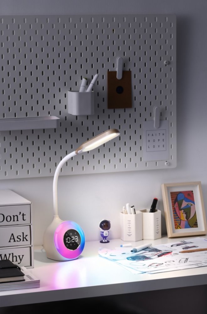 IMMAX LED stolová lampa FALCON biela