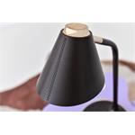 IMMAX LED stolová lampa FINCH hnedá + zlaté prvky