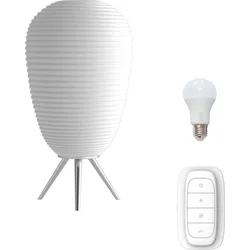 Immax NEO COCONO stolní lampa bílé sklo 24x43cm včetně Smart zdroje E27 RGBW Zigbee 3.0 07064L - Vybavení domu
