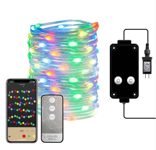 Immax NEO LITE Smart vianočné LED osvetlenie - reťaz 16m, 160ks RGB diod, WiFi, TUYA 07736L