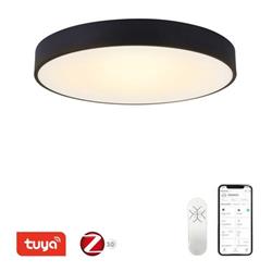 IMMAX NEO RONDATE SLIM Smart stropní svítidlo 60 x 7cm 53W černé Zigbee 3.0, TUYA