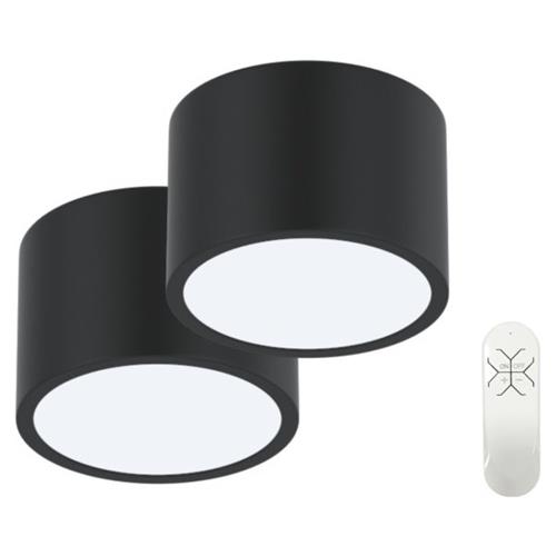IMMAX NEO sada 2x RONDATE SMART stropní svítidlo 15cm 12W černé Zigbee 3.0 + DO, TUYA
